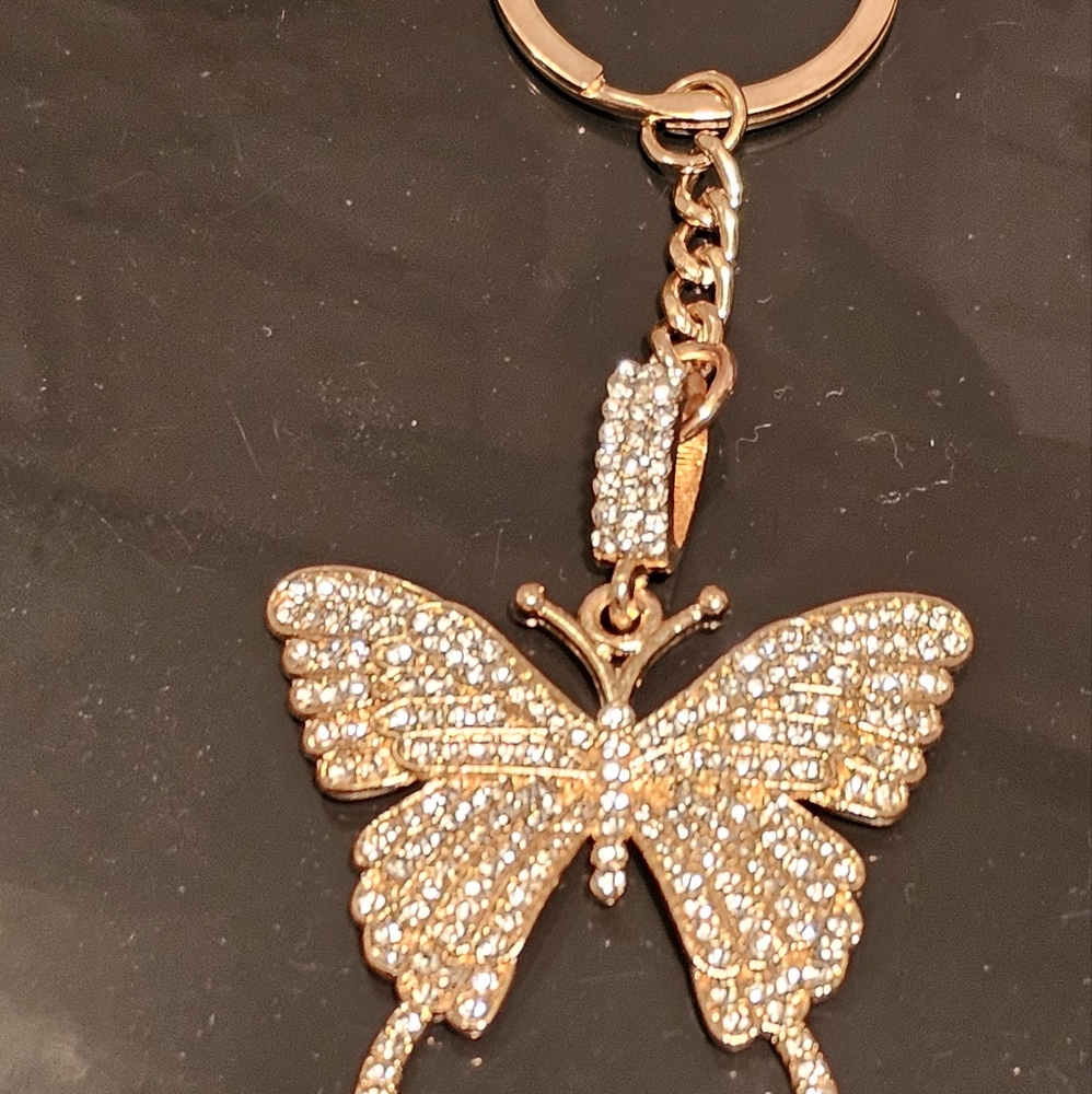 Butterfly Rhinestones Key Chain/Bag Charm